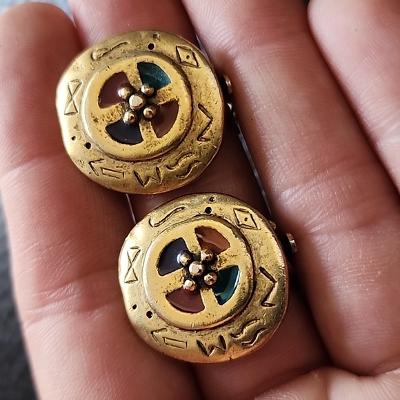 C. Stein clip on earrings - Picture 3 of 6